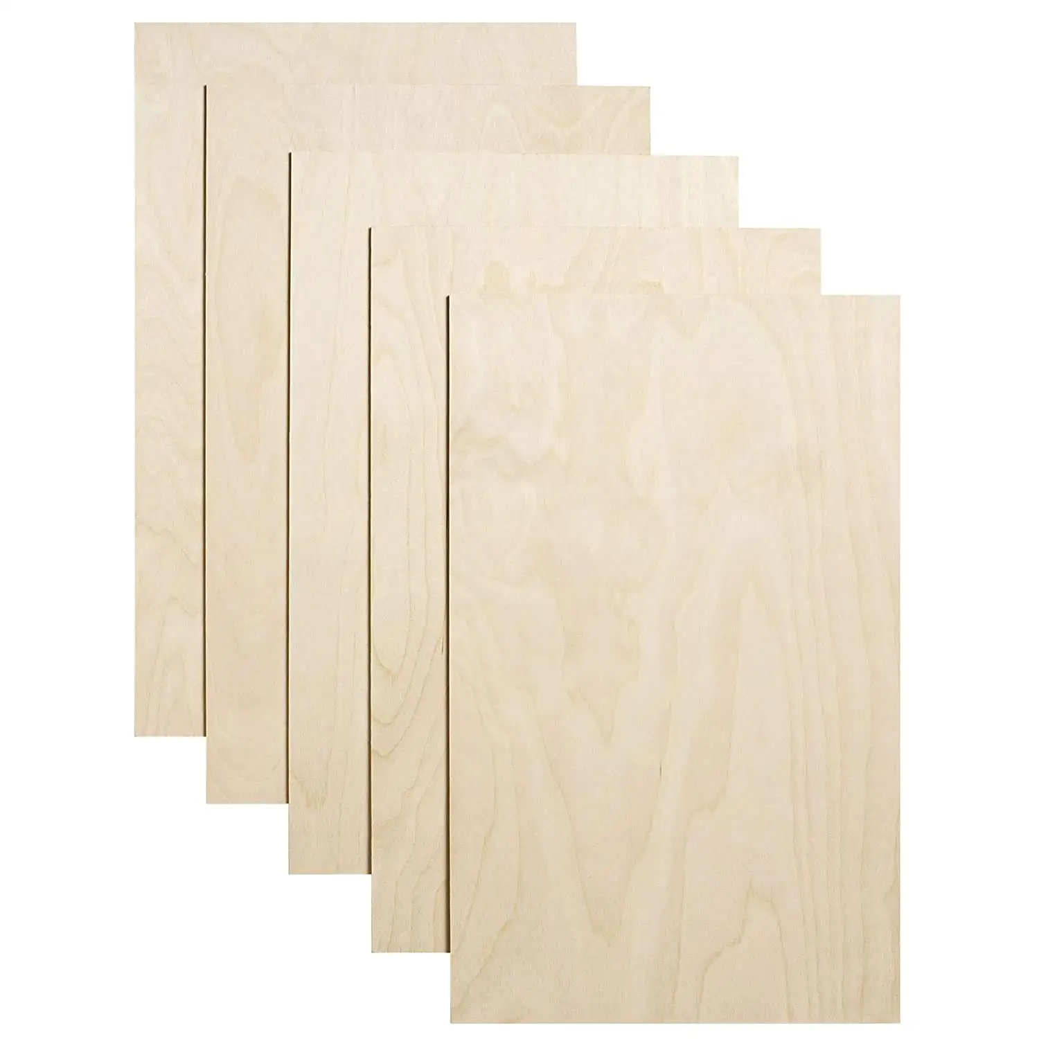 3mm 1/8 x 8 x 8 Inch Premium Bass Wood  Plywood Box of 16 Flat B/BB Grade Birch Veneer Sheets Perfect for Laser  CNC Cutting.