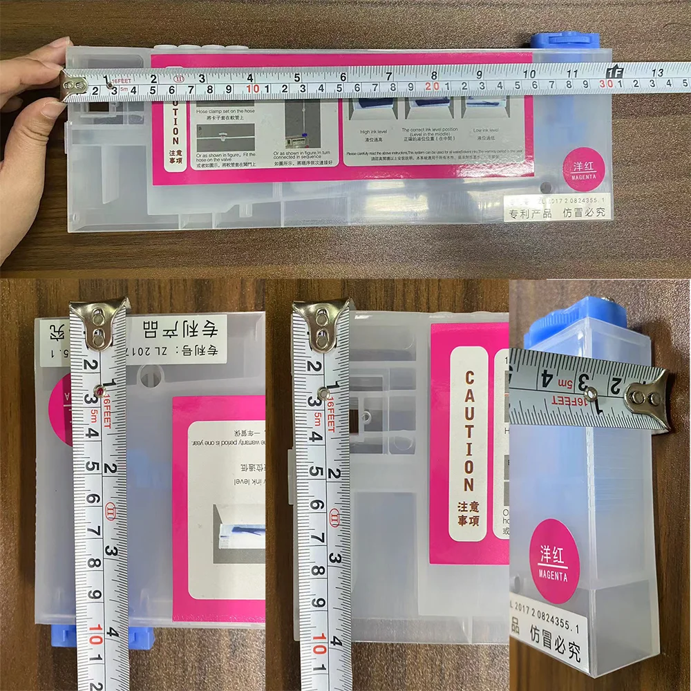 Large Capacity 4-Hole Ink Cartridge Ink Tank Box Bottle Subtank for Water-Based Solvent Inks for Inkjet Printers Printing Shops