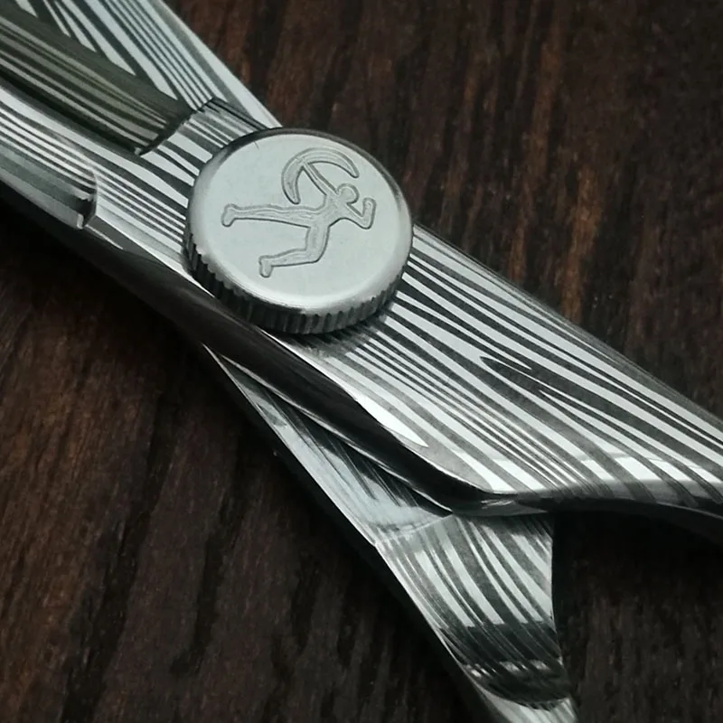 titan new style bearing ball hair cutting barber scissors professional damascus hair scissors