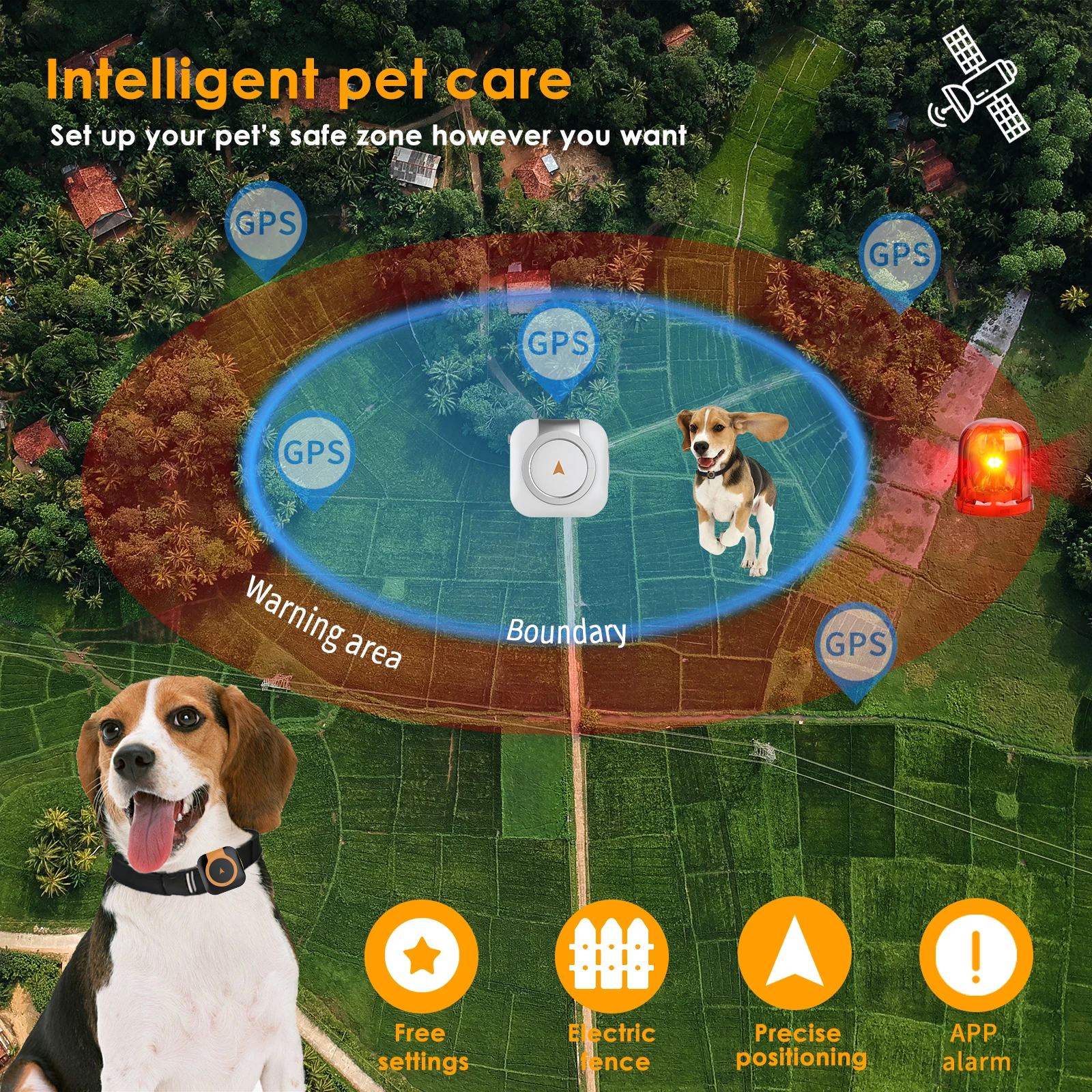Mini 4G Sim Card GPS GSM Tracker Anti Lost Pet Smart Mini GPS Tracking Device for Dogs Cats