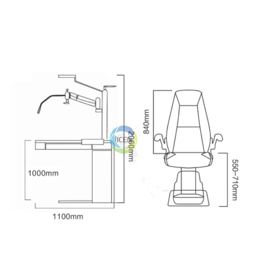IN-400A/400B-1 Titan Best Motorized Ophthalmic Instrument Table And Chair Price For Optics Instruments