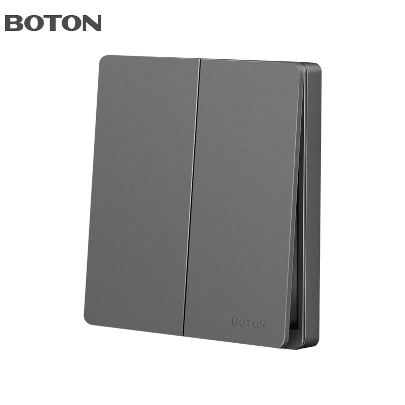 2 Gang Decorator Wall Switch British UK Standard CB Approved Electrical Light Power Rocker Wall Switch Socket