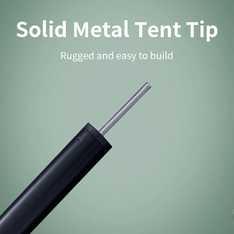 Camping Poles Hiking High Strength Flexible Telescoping Tarp Tent Poles Lightweight Foldable Flexible Rods for Camping