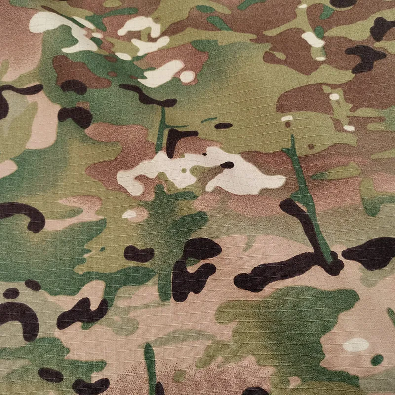 Outdoor camouflage waterproof and tear-resistant silver coated tent fabric anti-ultraviolet fireproof coating umbrella fabric