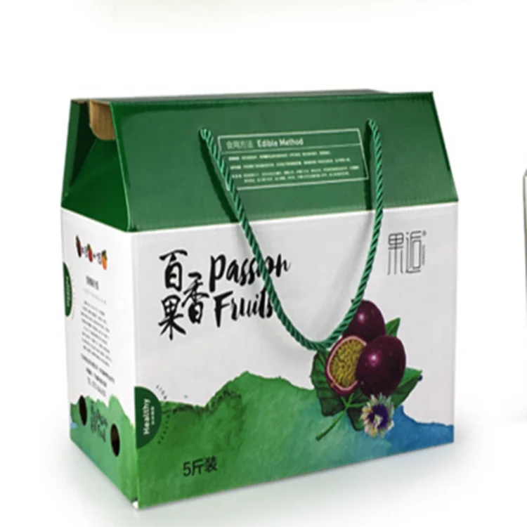 Foldable Cardboard Box With Rope Handle Dry Fruit Gift Box For Gift