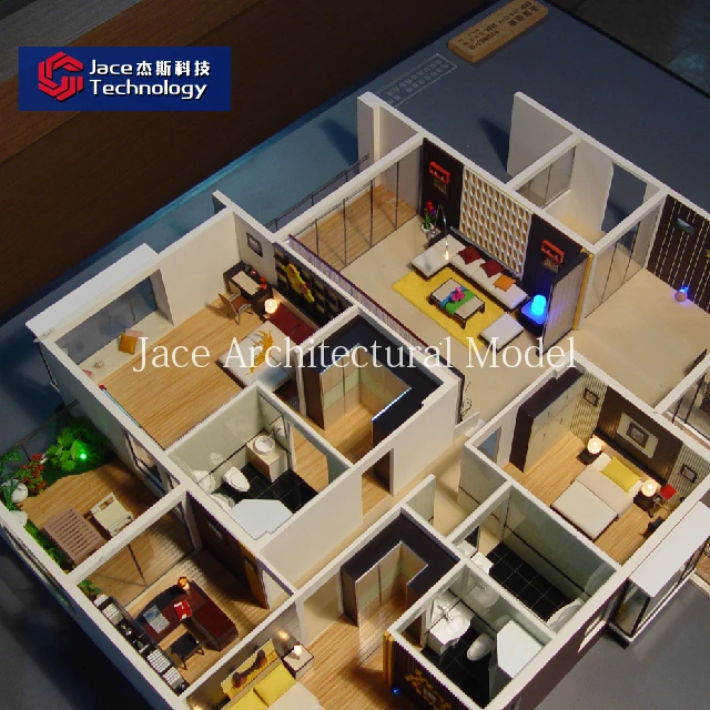 
2021 best modern 1/20 scale model interior model for real estate display wholesale 