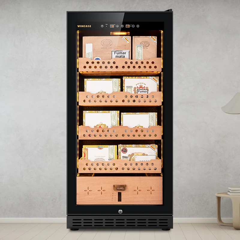 Jiufu роскошный электрический сигарный хьюмидор термоэлектрический автономный большой шкаф для сигар продажи