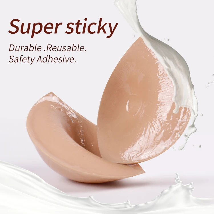 Thicken Cup Adhesive Strapless Push Up Bra Pad Insert For Bikini