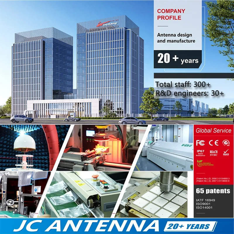 JCE607 Waterproof IP67 Mounting Screw dome Antenna GPS GNSS 5G NR MIMO V2X MIMO Combination Antenna for Pilotless Automobile