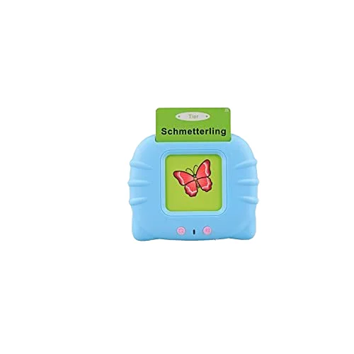 English Talking Flash Cards Early Education Machine 1.0 Audible Electronic Language Learning Interactive Device