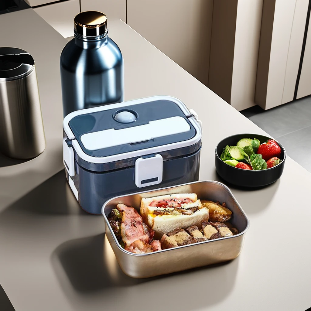 Factory AOHEA New Bpa Free Kid Food  Meals Preservation Restaurant Fresh 80w Heated Portable Heater Usb Container