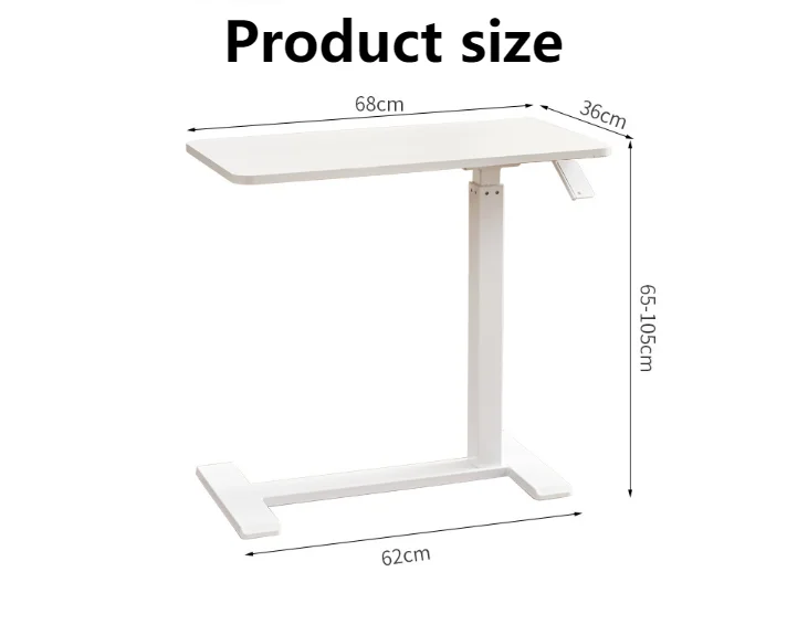 Simple and Modern Mobile Laptop Cart Folding Desk Pneumatic Lift Table Modern Tea Table Ergonomic Study Bed Side Lazy Desk