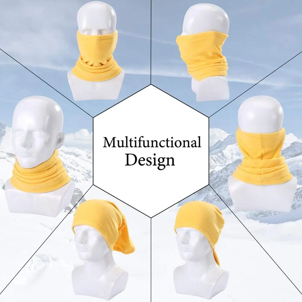 Neck Warmers Gaiters Thick Thermal Fleece Unisex Winter Ski Face Mask