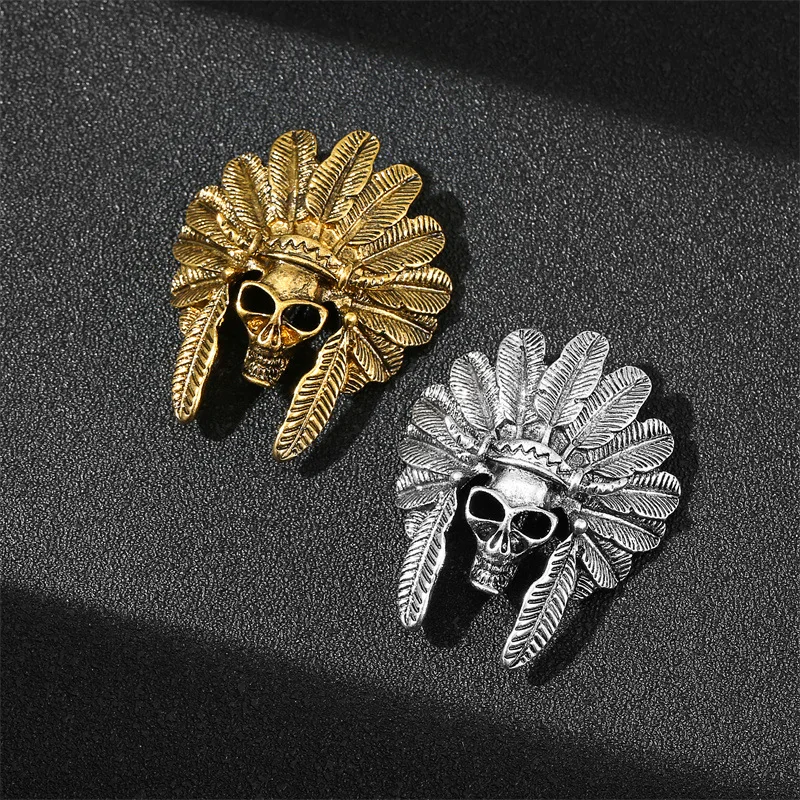 Vintage mens garment ornament designer suit corsage pin gold silver wolf lion tiger cow tiger eagle head animal lapel pin brooch