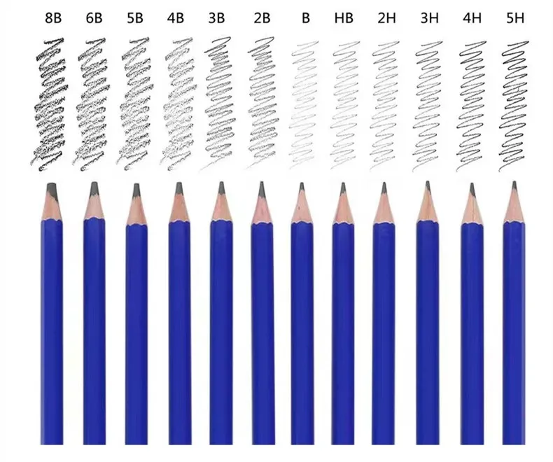 Art Supplies Drawing and Sketching Colored Pencils Set 40pcs Graphite Charcoal Professional Artists Pencils Kit
