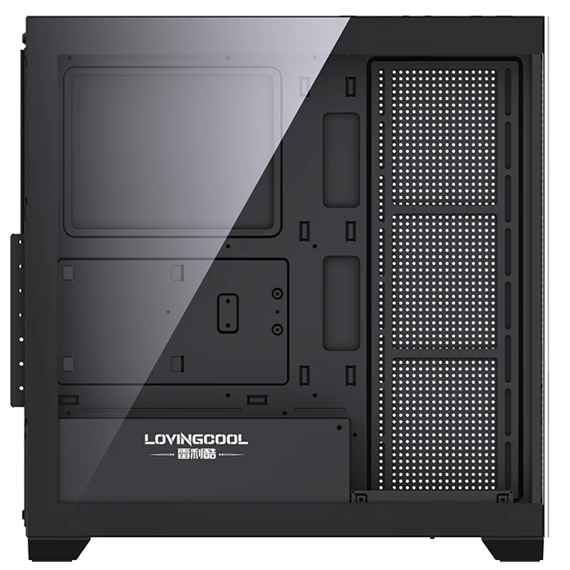 LOVINGCOOL 2025 New Style Desktop Mid Tower Cpu Case ATX MATX Gaming PC RGB Case Computer Glass Mini ITX Chassis