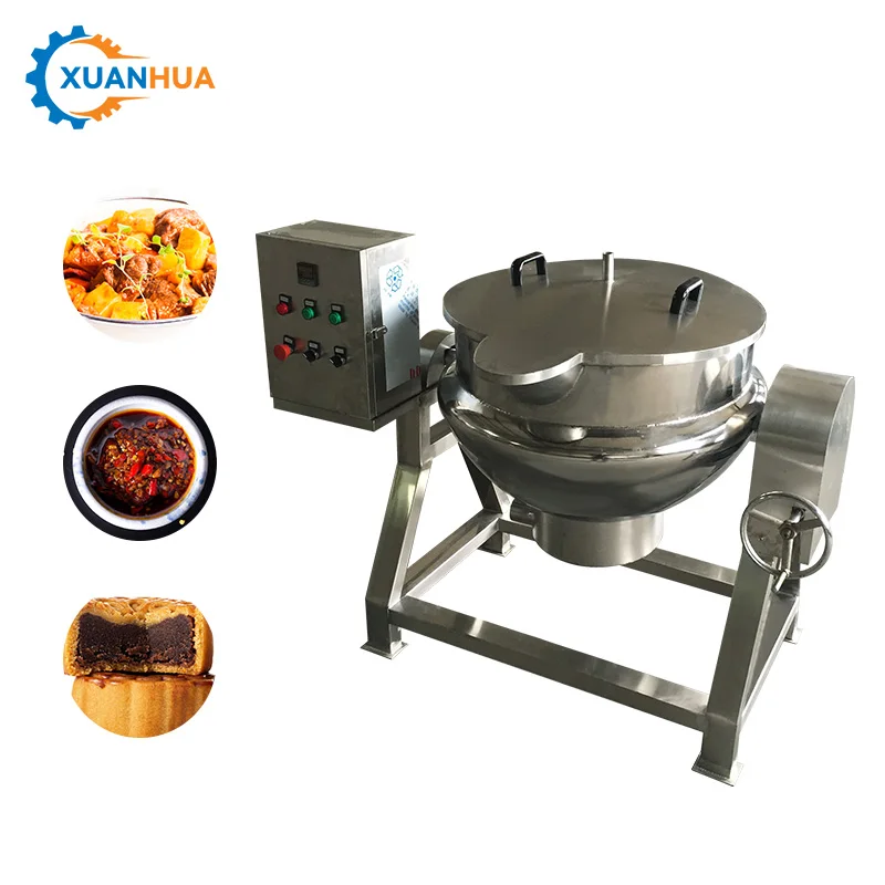 Electric gas electric soup jam heating mixer double jacketed industrial cooking ghee boiler