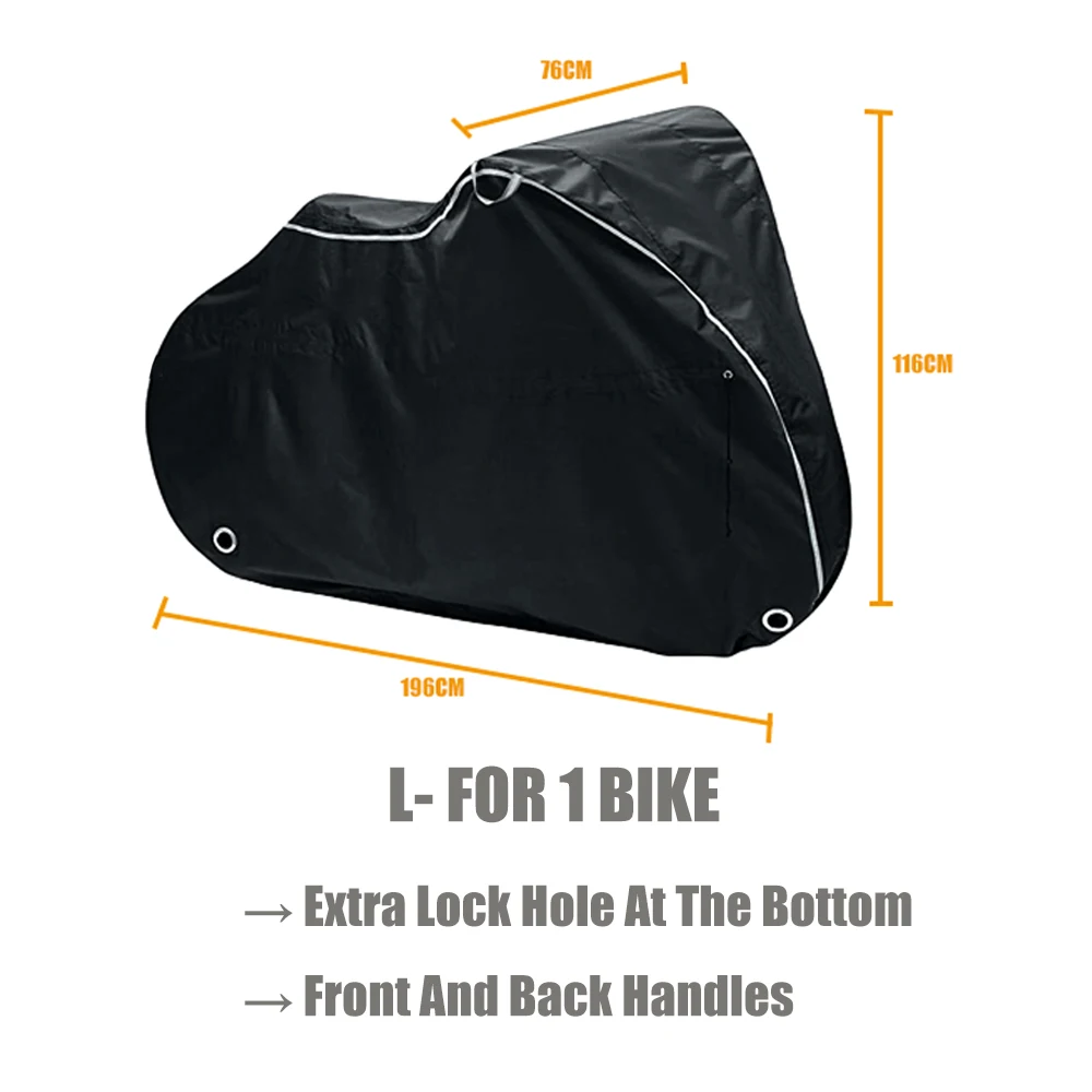 Tear Resistant Strong Gien Check Oxford Bicycle Cover Waterproof with Reflective Handle