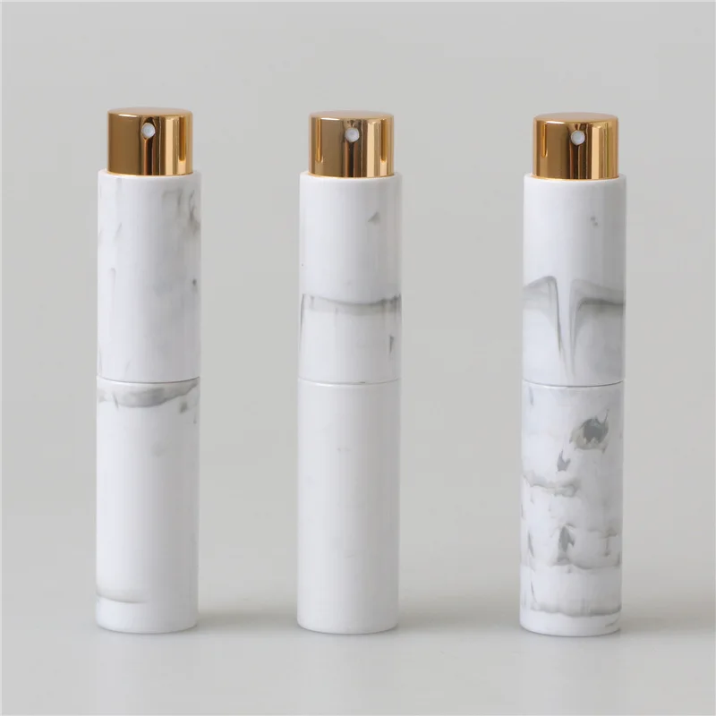 Marble Black Perfume Atomizer Refillable Twist Up Perfume Bottle 10ml 15ml 8ml
