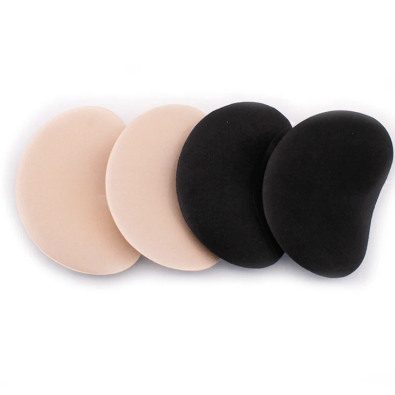 Hot Selling Bikini Inserts Breast Enhancer Insert Sponge Foam Bras Cups Adhesive Sticky Push Up Breast Pads