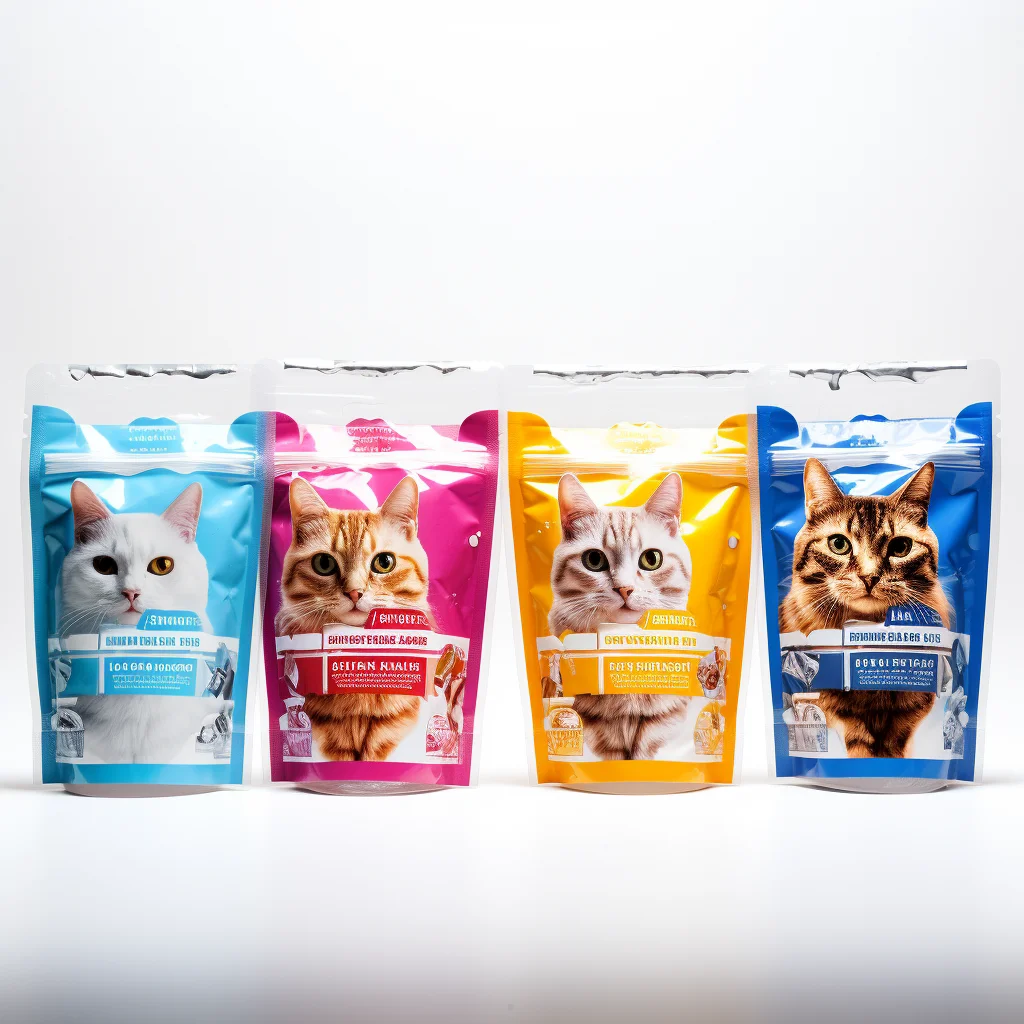 Custom Printed Dog Cat 2kg Neutral Pet Food Packaging Bag Stand Up Pouch Bag For Pets