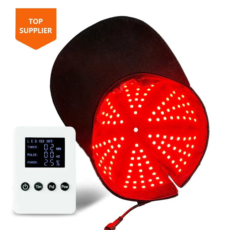 Kinreen 670 810 1050nm Light Red Therapy Pulsed Infrared Therapy Light Cap for Hair