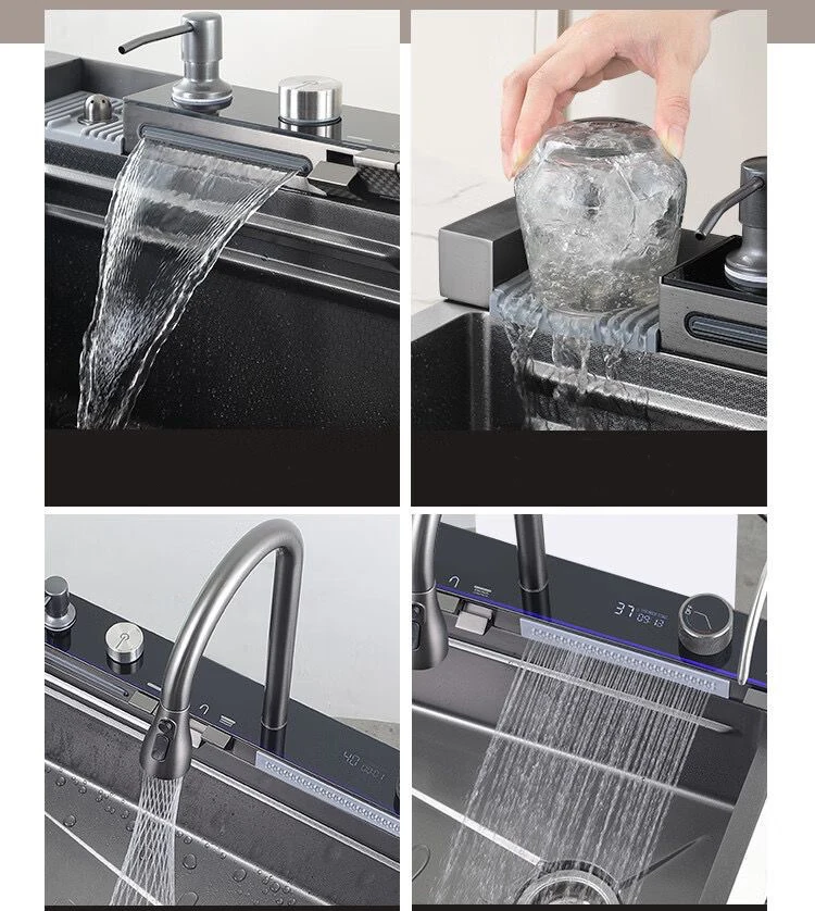 fregadero de cocina inteligente kitchen sink trends 2024 latest kitchen sink stainless steel hand wash sink kitchen