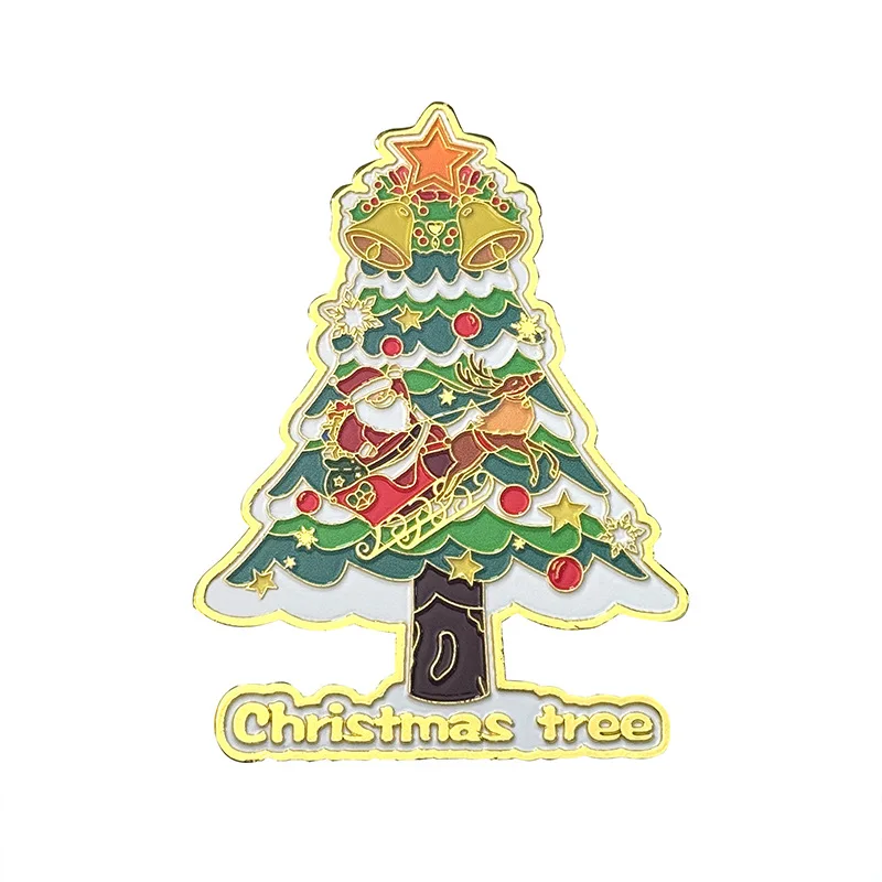 3D Souvenir Custom Logo Enamel Epoxy Christmas Metal Refrigerator Magnet Stick