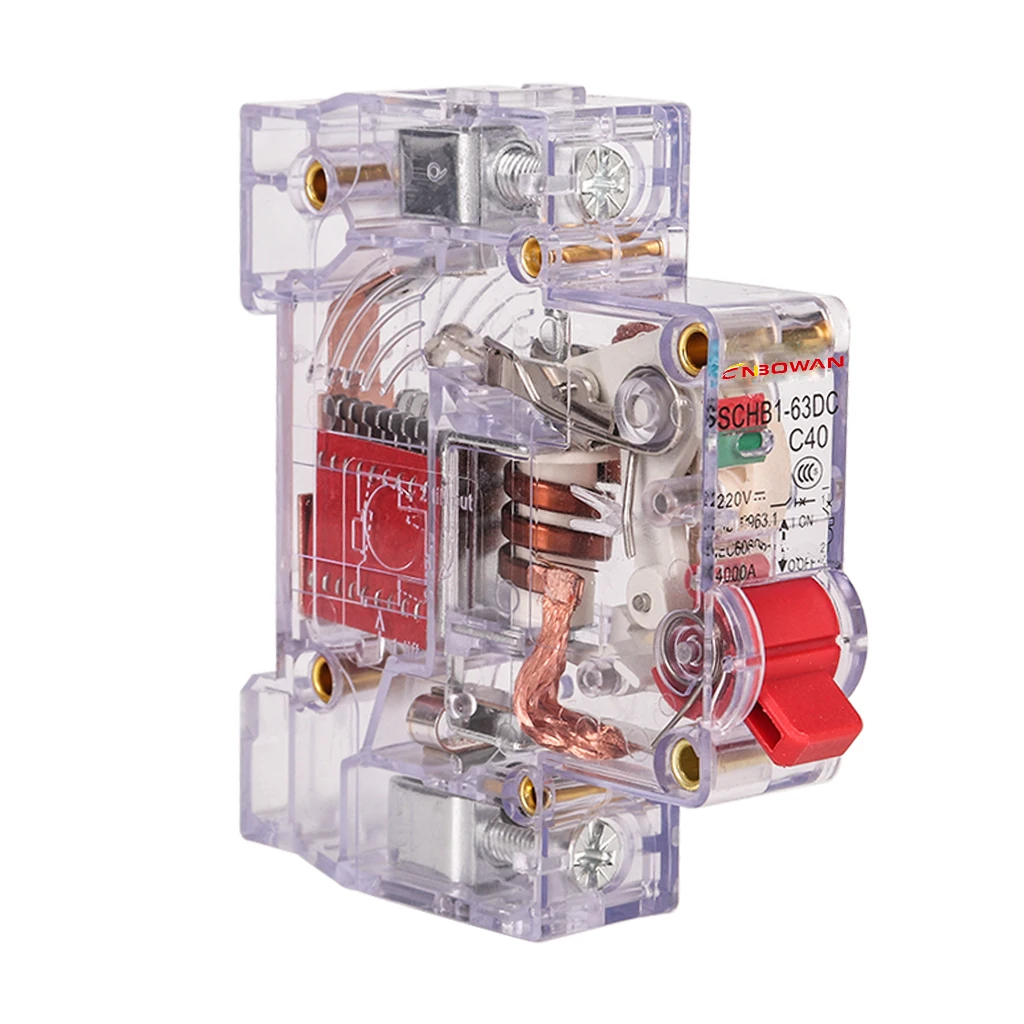 Single Pole Single Phase Sp 1p 63a DZ47 Miniature Circuit Breaker Ac 230v/400v 6ka 50/60hz Rcd Mcb Changeover Switch