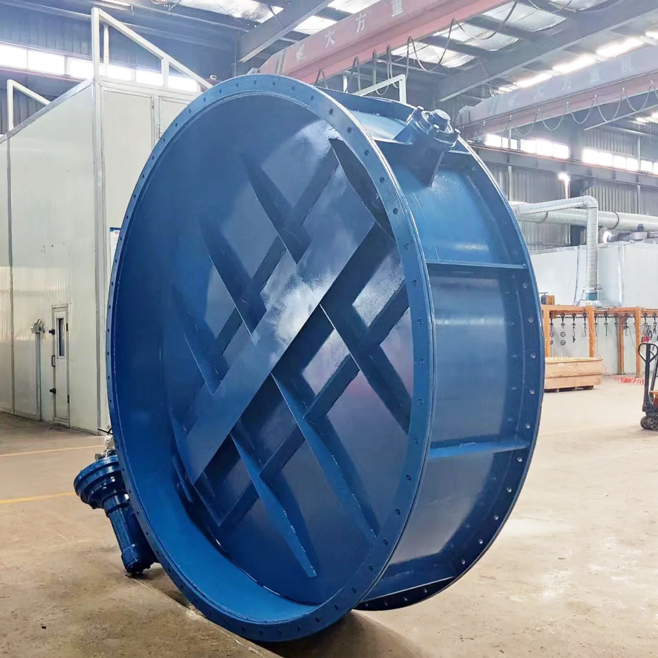 Customized electric control DN2500 damper valve for dust gas