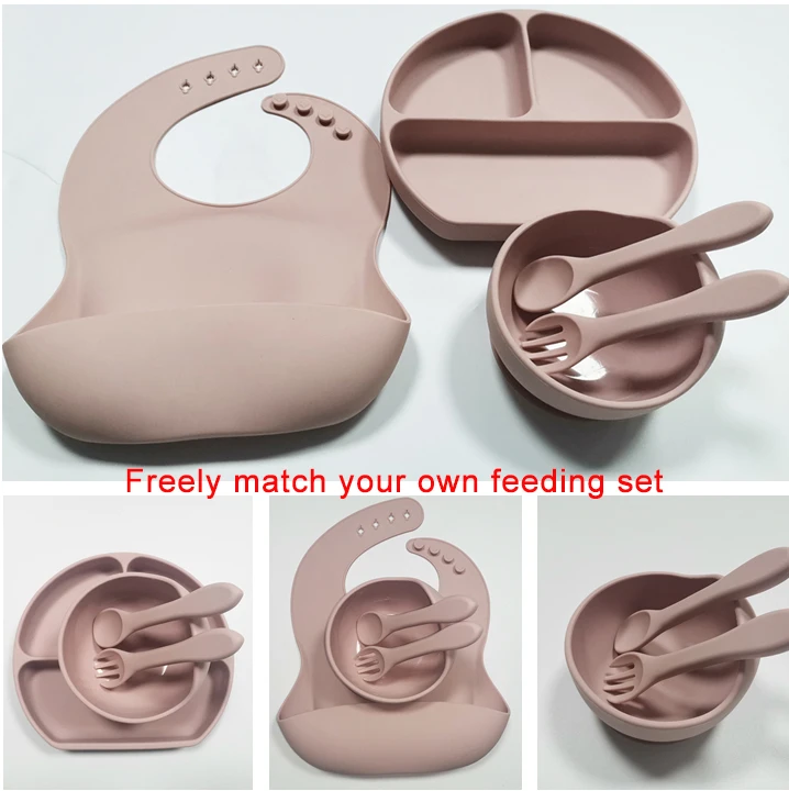CFT Suction Silicone Baby Feeding Bowl and Spoon