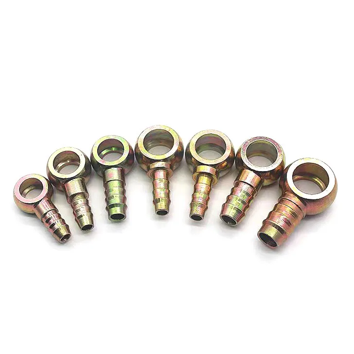ZM Banjo Fitting Fuel Line Adapter Connector 7.5mm ID Hose Barb 12mm Banjo Fitting Fuel Line Adapter Connector for Car