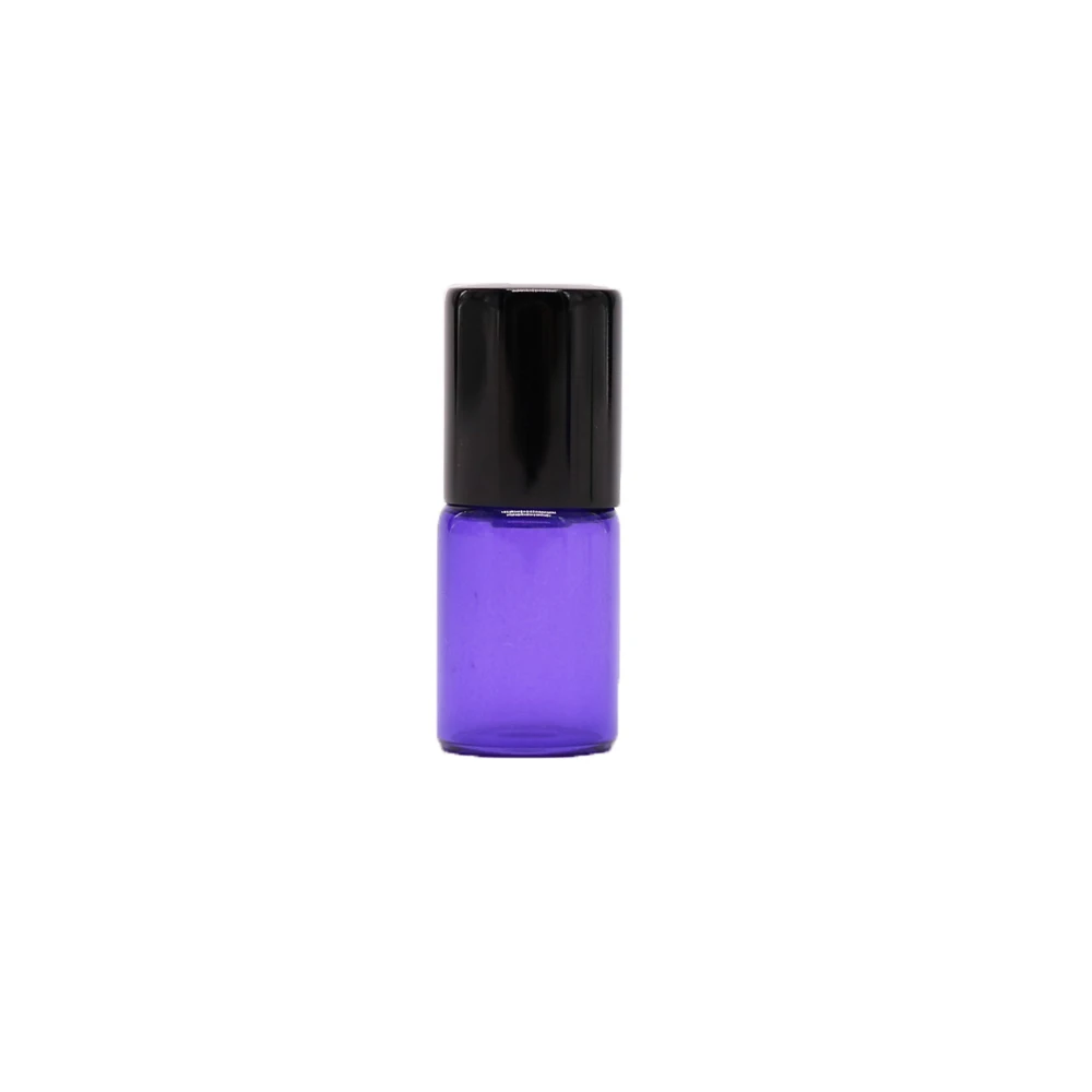 Mini Sample Essential Oil Perfume 1ml 2ml 3ml 5ml 10ml Purple Glass Roller Bottle