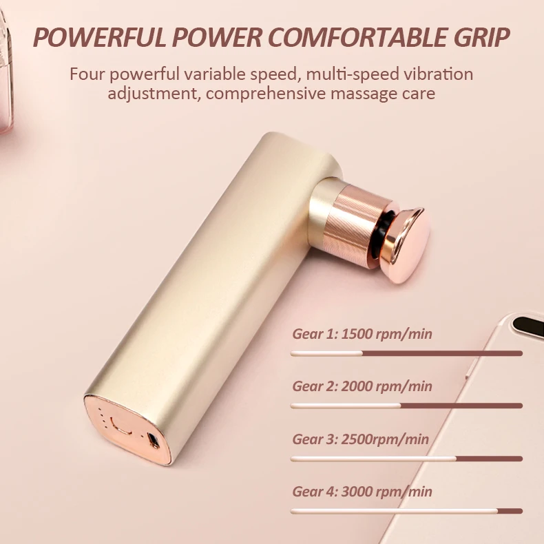 High Quality Vibration Electric Waterproof Upgrade Mini Massage Gun Product Deep Tissue Percussion Body Muscle Massagers Gun