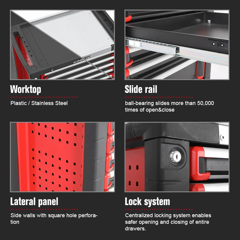 DO-Ningbo Kinbox 157 PCS EVA Tray Tool Cabinet With Tools For Auto Repair