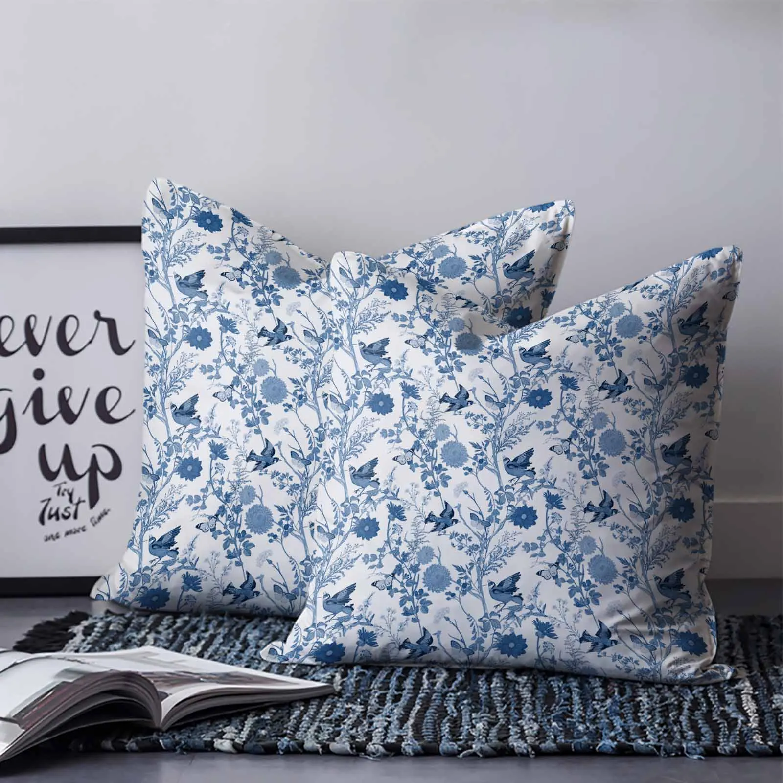 New Design  Boho Flowers Home Sofa Decor Sublimation Pillow Cover Customized Linen Cushion Cover For Home