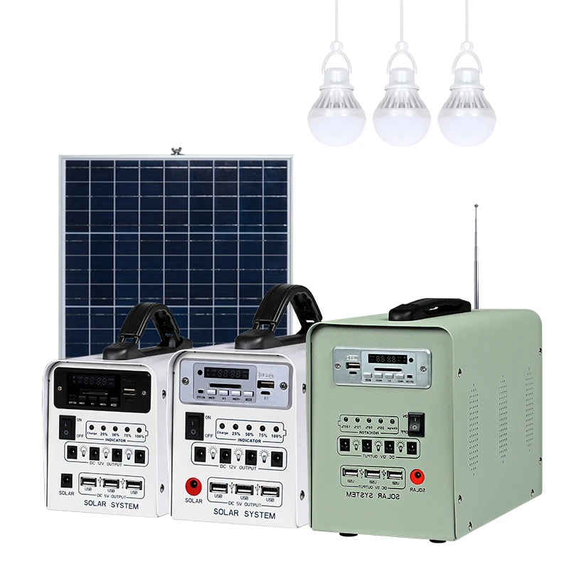 ALLTOP Ground Mounting Portable Home Used 30w 40w 50w Off Grid Solar Power Outdoor Mobile Solar Energy System