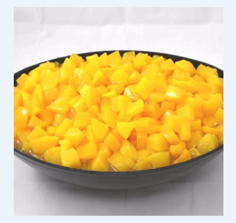 
425g Fresh Canned Yellow Peach Dice In Heavy Syrup 
