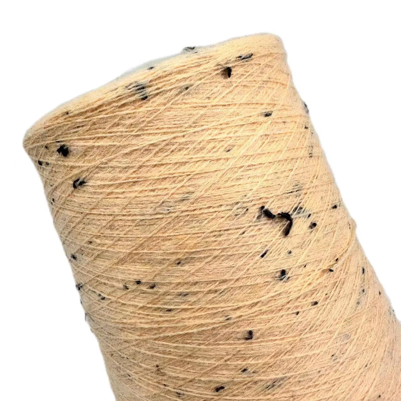 NEW FASHION KNITTING YARN 2/30NM 41% ACRYLIC  26%NYLON  28%PBT  5% BLACK DOT POLYESTER CORE SPUN YARN