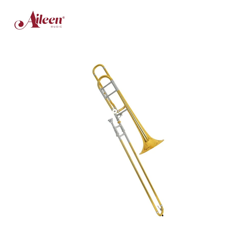 AileenMusic BB/F Key Cupronickel Hand Slide Middle Grade Tenor Trombone (TTB-MD301G-SSY)