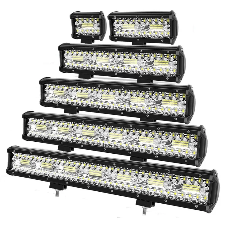 12v 24v truck led work light bar  triple row offroad led light bar