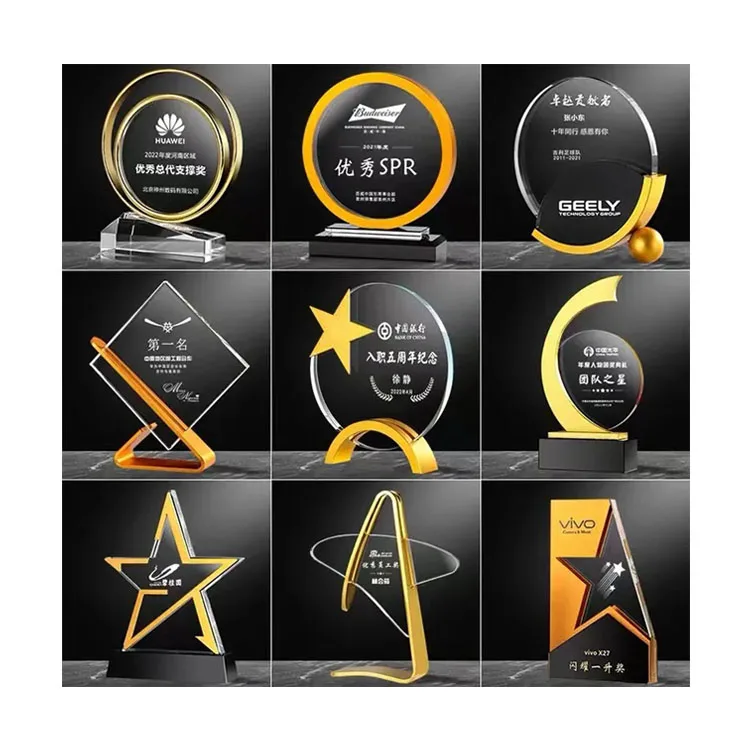 Wholesale Custom Champions League Cups Crystal Award Metal Trophy