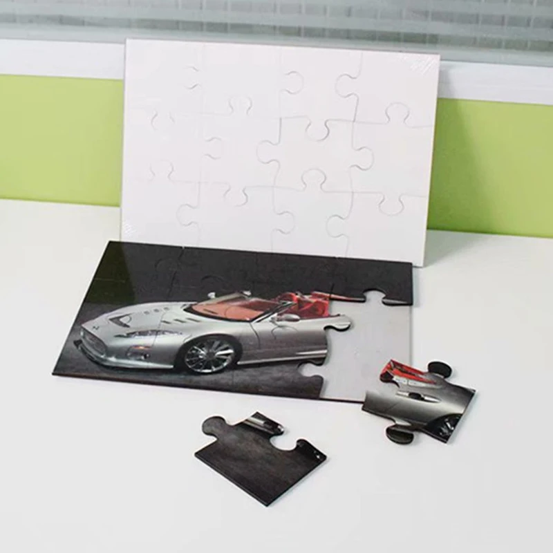 12pieces Blank Sublimation MDF Wooden jigsaw puzzles Custom Photo Printing puzzle Jigsaw