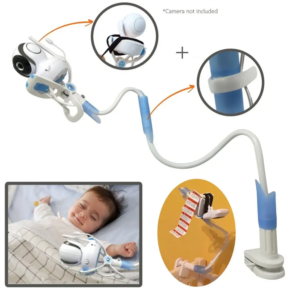 
Готов к отправке, в наличии, Быстрая отправка, держатель для видеоняни, держатель для мобильного телефона в форме гусиной шеи, универсальный зажим, подставка для телефона для ленивых 