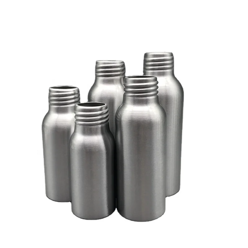 Aluminium Bottle With Aluminium Cap 30ml 50ml 60ml 80ml 100ml Small Aluminum Spray Bottle