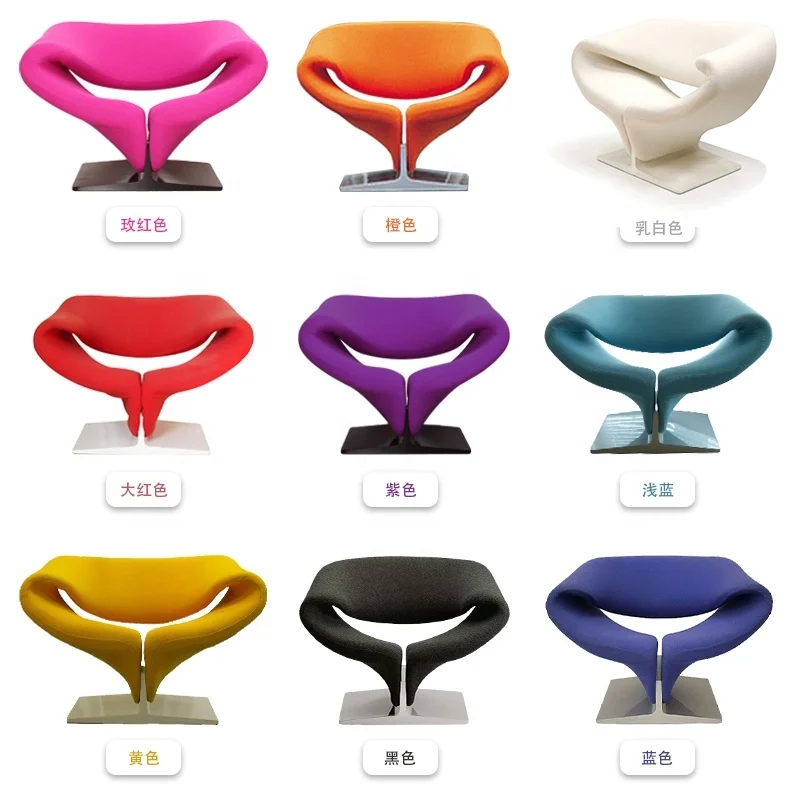Factory Wholesale blue modern lazy small leisure single sofa chairs designer classical design leather armchair
