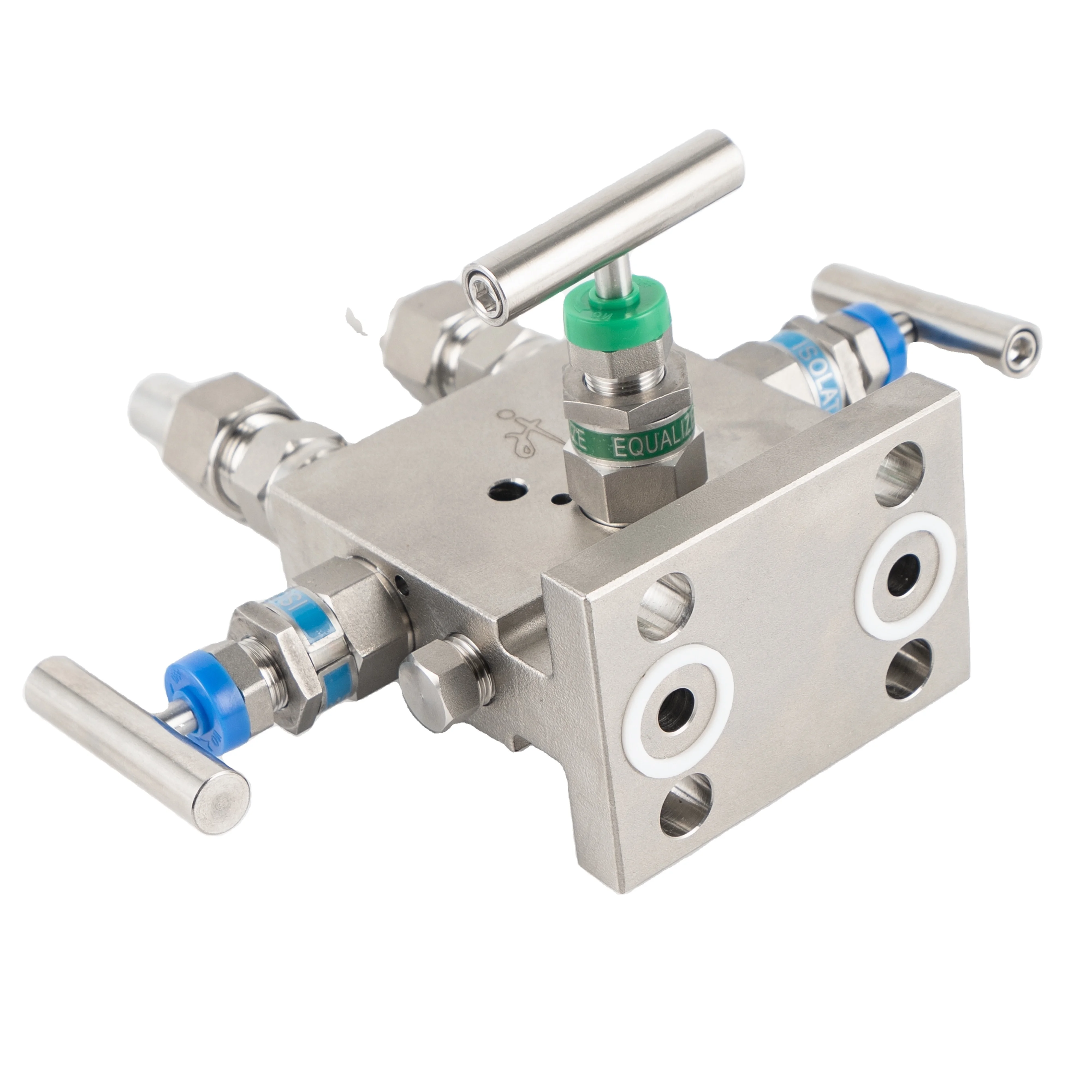 Hydraulic Manifold T type Stainless Steel 6000psi 3 valve Manifolds For Differential pressure transmitter