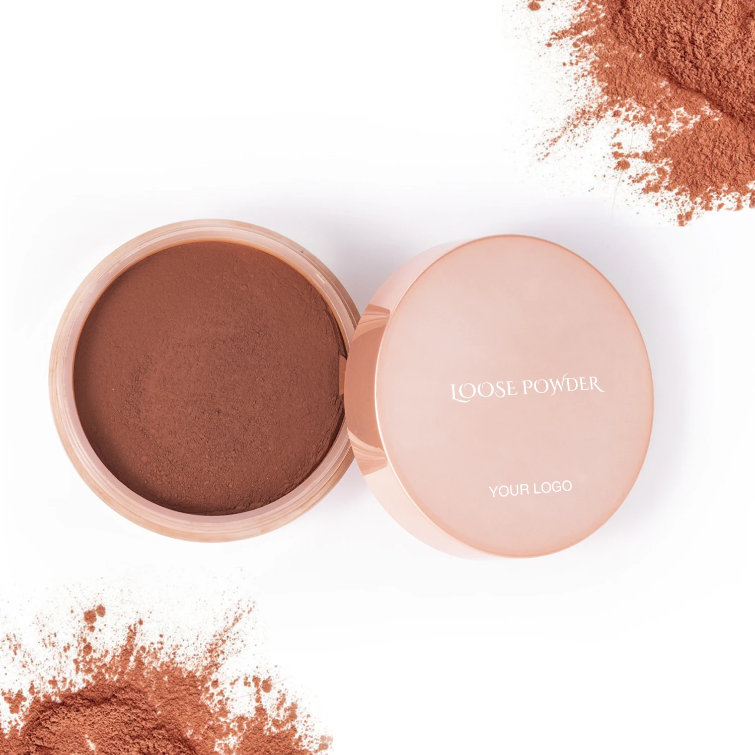 Paraben Free Multiple Function Powder Foundation Korean Trending Spf Loose Highlighter Face Glow Powder Private Label