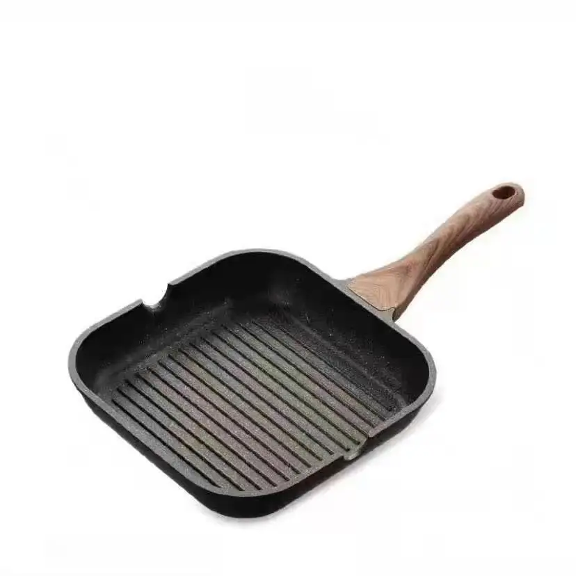 Best Selling High Quality Non-Stick Square Fry Pans Multi-Function Breakfast Steak Egg Frying Pan Outdoor BBQ Grill Pan Ford