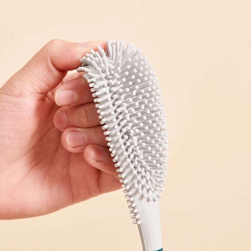 Sanga 2022 Amazon New Big Goose Design Wholesale 2 in 1 Long Handle Cleaning Wc Borstel Wall Mounted Toilet Brush & Holder